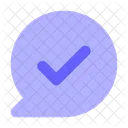 Chat Genehmigen Chat Genehmigen Chat Erfolgreich Symbol