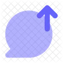 Chatblase Hochladen Chatten Chat Symbol