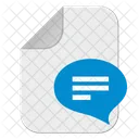 Kommentar Dialog Datei Symbol