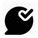 Chat Genehmigen Chat Genehmigen Chat Erfolgreich Symbol
