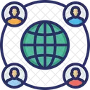 Kommunikation Global Globales Netzwerk Symbol