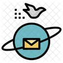 Kommunikation Erde Mail Icon