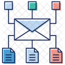 Messaging E Mail Kommunikation Kommunikationsnetzwerk Symbol