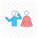 Kommunikationsproblem in der Beziehung  Symbol