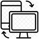 Kommunikationstechnologie Datenaustausch Datenubertragung Symbol