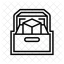 Kompakt Lagerung Komfort Symbol