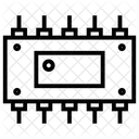 Chip Elektronische Komponenten Integrierte Schaltung Symbol