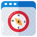 Kompass Windrose Magnetisches Werkzeug Symbol