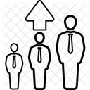 Kompetenz Koordination Mitarbeiterbindung Symbol