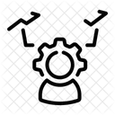 Kompetenz Ausrustung Statistik Symbol