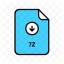 Komprimierter Z-Upload  Symbol