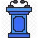Konferenz Podium Rede Symbol
