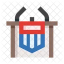 Juli Konferenz Tribune Symbol