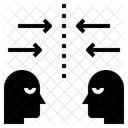 Konfrontieren  Symbol