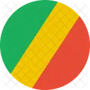 Kongo Brazzaville Flagge Symbol