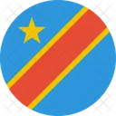 Kongo Kinshasa Flagge Symbol