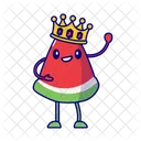 König Wassermelone  Symbol