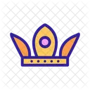 Krone Prinzessin Kontur Icon