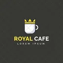 Royal Cafe Grosszugiger Kaffee Cafe Logo Symbol