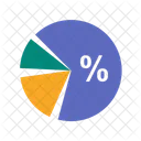 Wettbewerber Analyse Kreisdiagramm Symbol