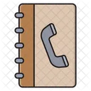 Anruf Verzeichnis Telefon Symbol