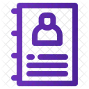 Kontaktbuch Adresse Telefonnummern Icon