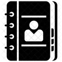 Telefonkontakt Kontaktliste Vintage Telefon Symbol