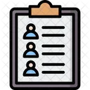 Auswahlliste Kontaktliste Personen Symbol