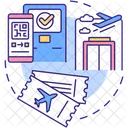 Kontaktloses Boarding  Symbol
