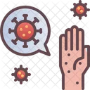 Kontamination Hand Virus Symbol