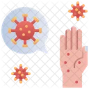 Kontamination Hand Virus Symbol