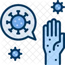 Kontamination Hand Virus Symbol