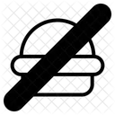 Kontaminierte Lebensmittel durchgestrichen  Symbol