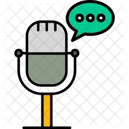 Gesprächs-Podcast  Symbol