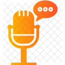 Gesprächs-Podcast  Symbol