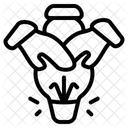 Konzeptzusammenarbeit  Symbol