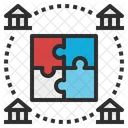 Genossenschaft Bank Dienstleistung Symbol