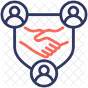 Kooperativ Deal Vereinbarung Symbol