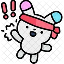 Kopf Hoch Kawaii Hase Symbol