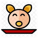 Kopf Schwein Opfer Beten Icon