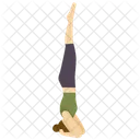 Kopfstand-Yogapose  Symbol