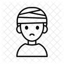 Kopfverband Kopfverletzung Verband Symbol