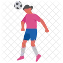 Kopfzeile Madchen Fussball Symbol