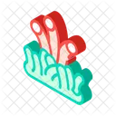 Saule Koralle Isometrisch Icon