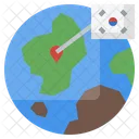 Korea Location Icon