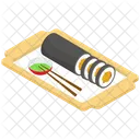 Kimbap Sushi Koreanische Kuche Symbol