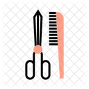 Pflege Schere Kamm Symbol