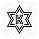 Koscher Produkt Etikett Symbol