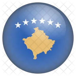 Kosovo Flag Icono