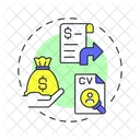 Kosten Pro Einstellung Stunde Management Icon